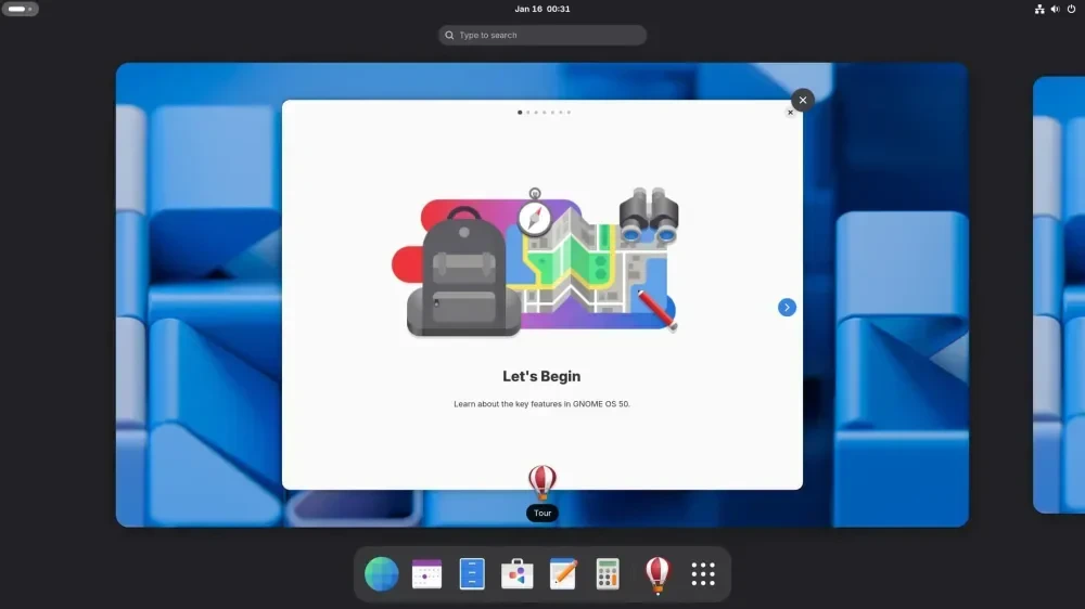 GNOME 50 desktop overview