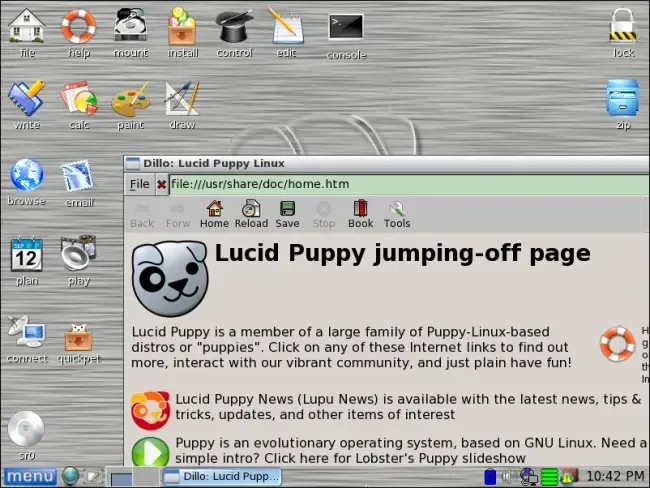 Puppy Linux desktop