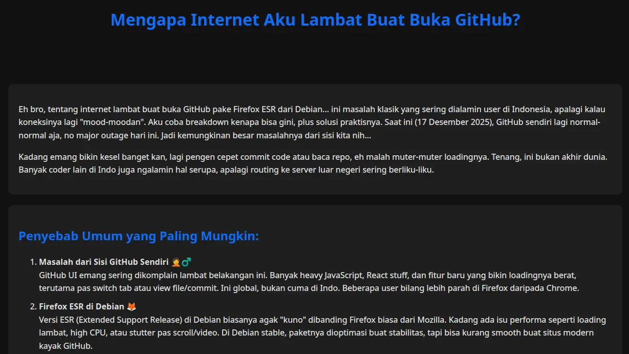Mengapa GitHub Lambat di Firefox ESR Debian? Solusi Lengkap!