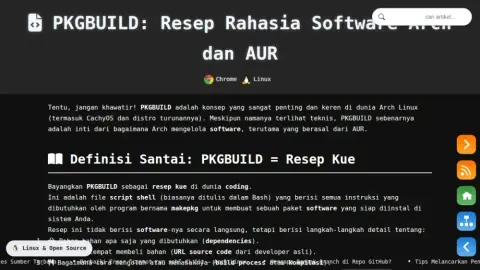 Apa Itu PKGBUILD? Memahami File Resep Rahasia di Arch Linux dan AUR