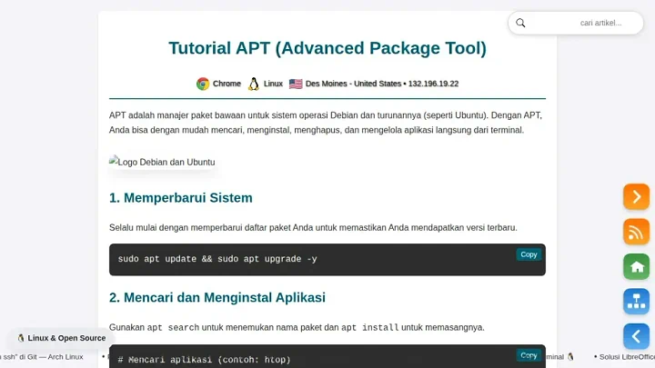 Tutorial APT (Advanced Package Tool) di Debian/Ubuntu