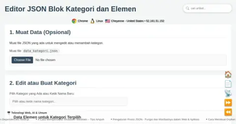 Buat Edit JSON Komposisi Blok Kategori & Elemen
