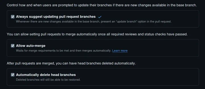 Setting PR GitHub yang Bikin Hidup Gampang: Auto Update, Merge & Delete