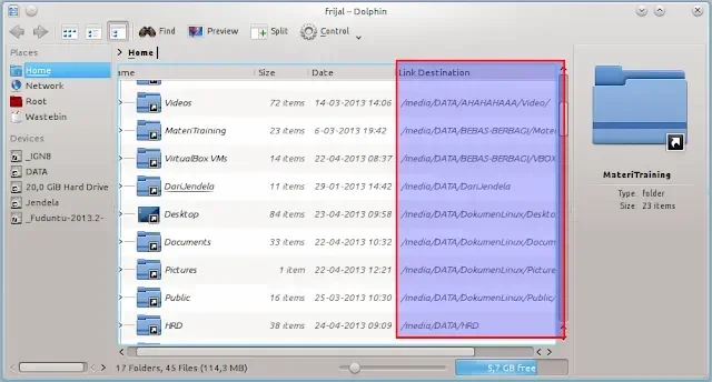 Akses data yang sama dari distro berbeda