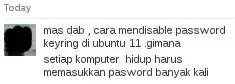 Tampilan KeyRing atau Seahorse di Ubuntu