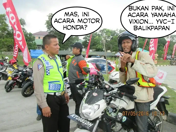 Jambore Vixion dengan Sponsor Honda π± Heboh