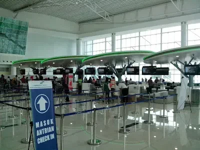 Detail interior Bandara Sepinggan