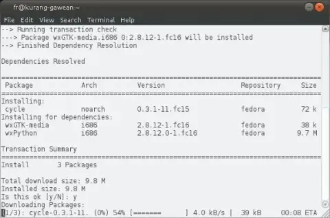 Aplikasi 'Cycle' di Fedora: Kalender Siklus Bulanan