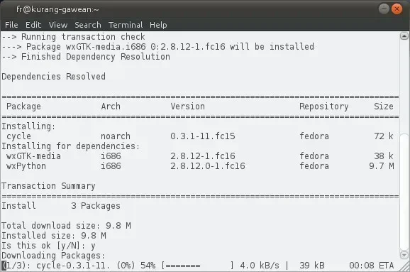 Aplikasi 'Cycle' di Fedora: Kalender Siklus Bulanan