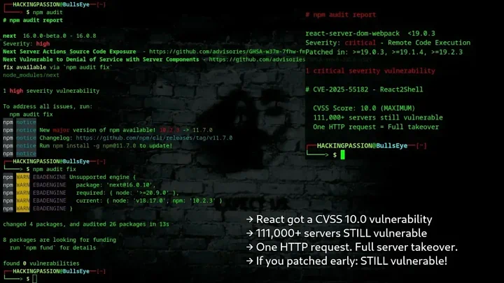 React2Shell (CVE-2025-55182): Kerentanan Kritis di React & Next.js