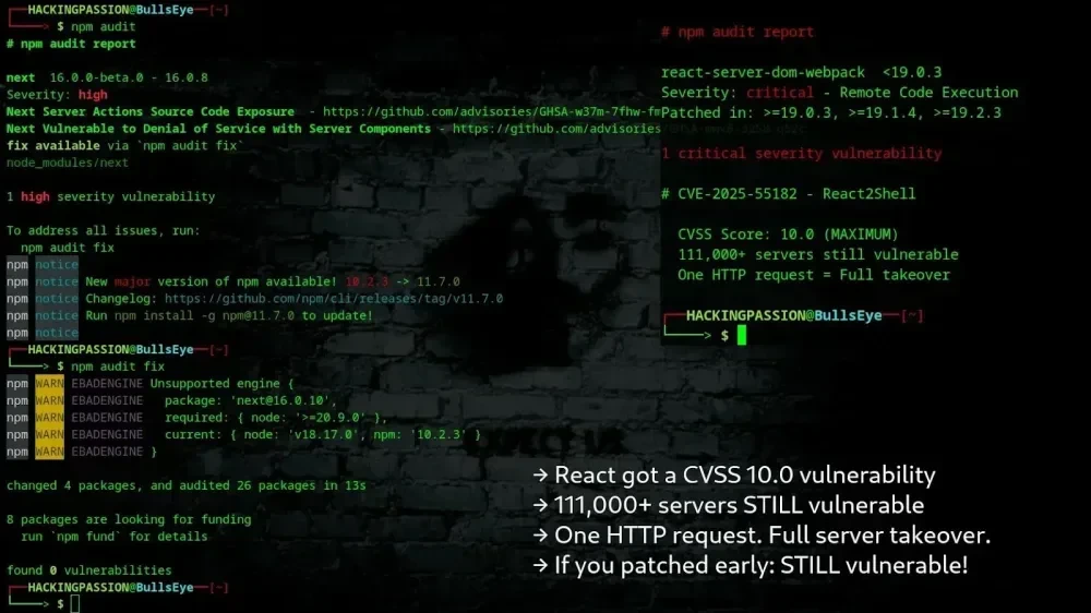 React2Shell (CVE-2025-55182): Kerentanan Kritis di React & Next.js