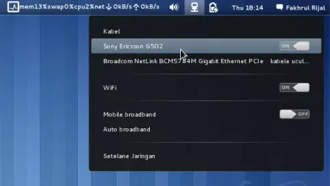 Solusi Modem USB Ngadat di Fedora 15 Lewat NetworkManager