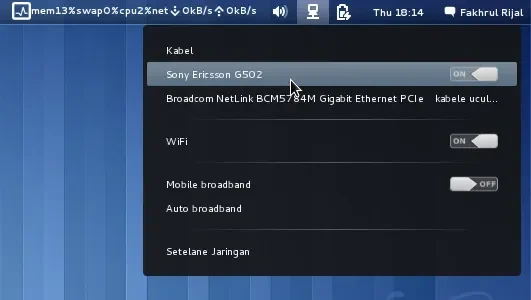 Solusi Modem USB Ngadat di Fedora 15 Lewat NetworkManager