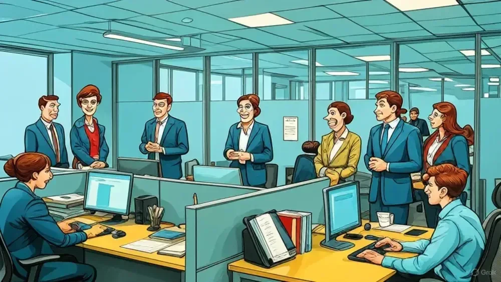 Ilustrasi rantai komando yang rusak