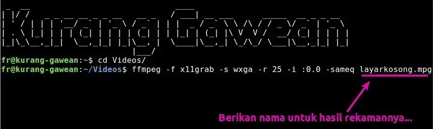 Screencast Desktop Super Gampang di Linux pakai FFmpeg