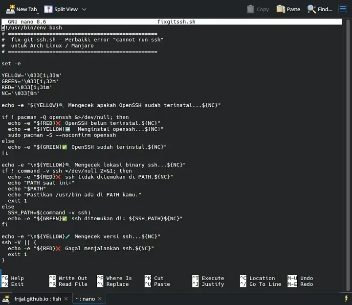 Perbaiki Error “cannot run ssh” di Git - Arch Linux