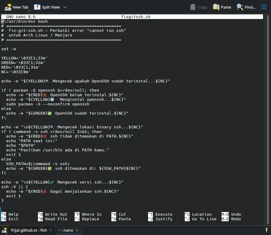Perbaiki Error “cannot run ssh” di Git - Arch Linux