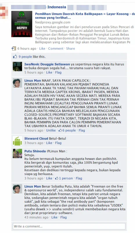 Jaga Data Pribadi Tetap Aman. Facebook terkait poster
