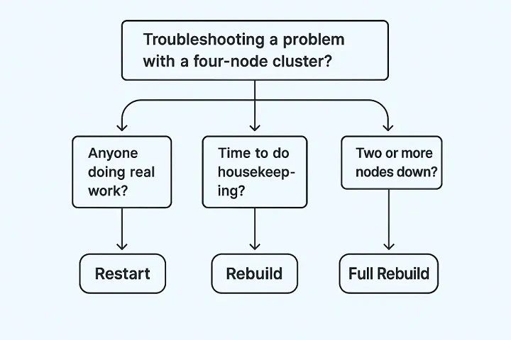 Refresh GitHub Codespaces dari browser: Rebuild, Full Rebuild, Restart