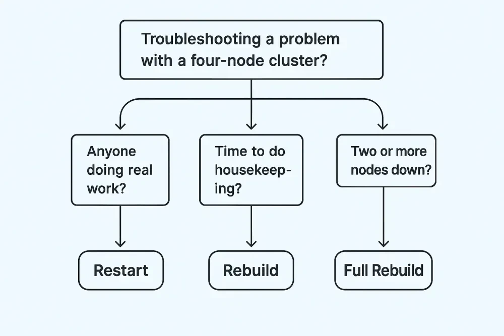 Refresh GitHub Codespaces dari browser: Rebuild, Full Rebuild, Restart