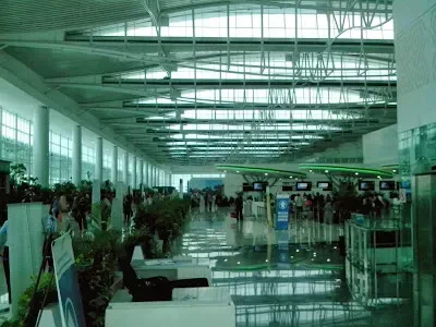 Suasana peresmian di dalam bandara