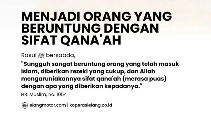 Qana'ah: Kunci Kekayaan Hati dan Keberuntungan Sejati