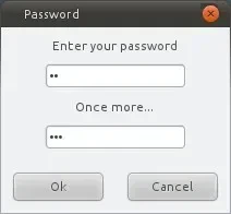 Dialog input kata sandi Cycle