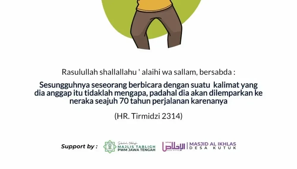 Orang yang menutup mulut dengan tangan, menjaga lisan