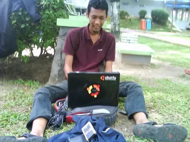 Selfie penulis - salam dari Bekapai
