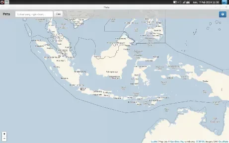 Screenshot aplikasi Geo.BlankOn