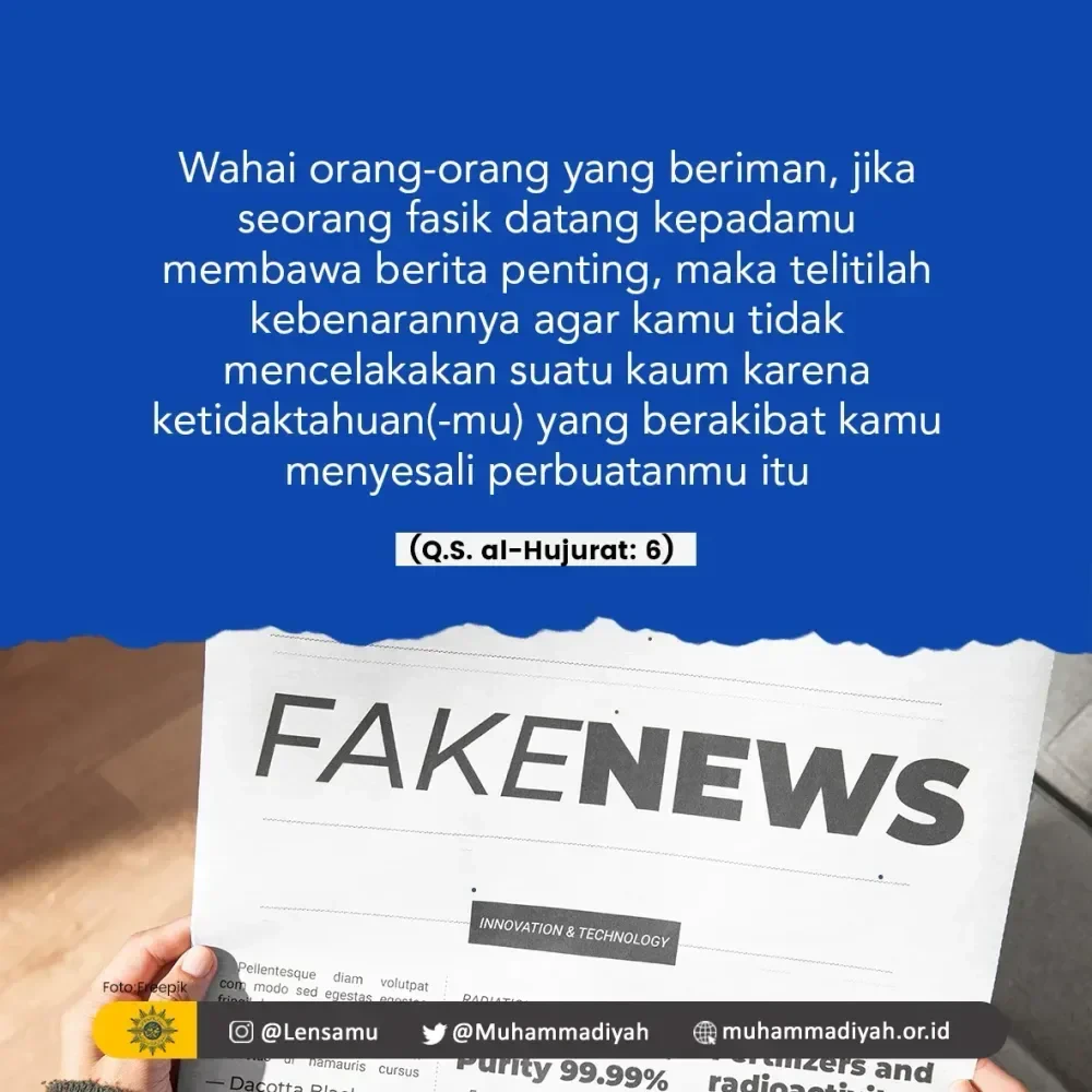 Tabayun di Era Digital: Stop Sebar Hoaks, Utamakan Klarifikasi