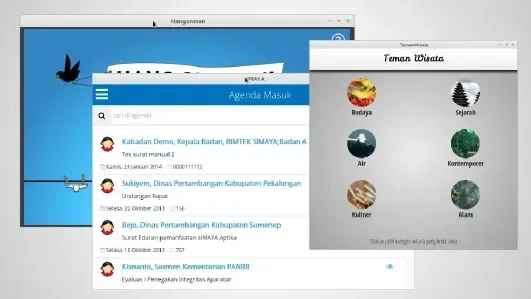 Screenshot aplikasi Maleo BlankOn