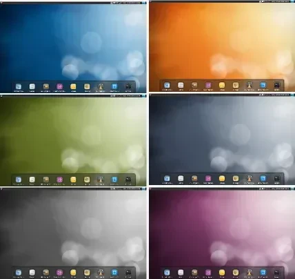 Screenshot desktop kontekstual BlankOn