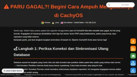 Mengatasi PARU Gagal Update dan Upgrade di CachyOS
