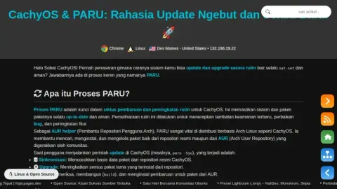 CachyOS & PARU: Rahasia Update Ngebut