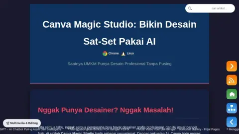 Canva Magic Studio: Desain Keren Tanpa rumit Pakai AI