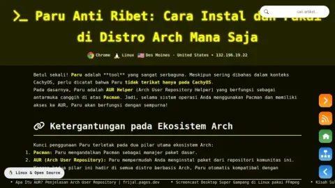 Cara Instal dan Pakai Paru di Arch Linux, Manjaro, dan Distro Arch Lain