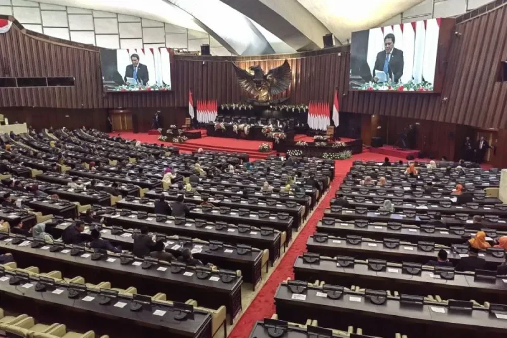 Suasana rapat DPR