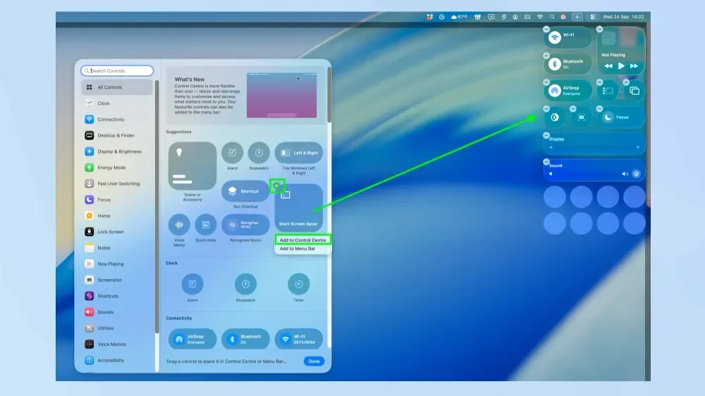 Control Center pearOS