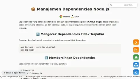 Manajemen Dependencies Node.js