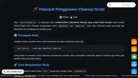 Petunjuk Penggunaan Cleanup Script