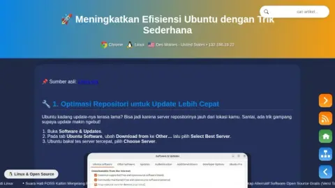 Meningkatkan Efisiensi Ubuntu dengan 4 Trik Optimasi Sederhana 🚀
