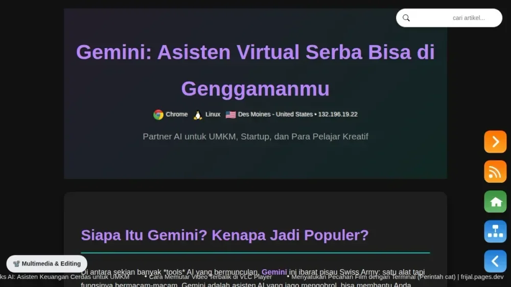 Gemini AI: Asisten Virtual Serbaguna untuk UMKM & Pelajar