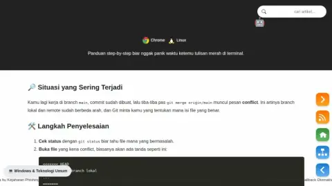 Mengatasi Git Merge Conflict dengan Santai