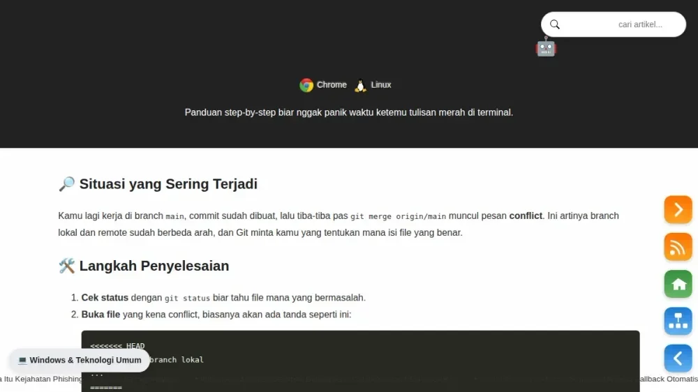 Mengatasi Git Merge Conflict dengan Santai