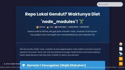 Cara Mengecilkan Ukuran Repo Git Lokal (Bye Bye node_modules!)
