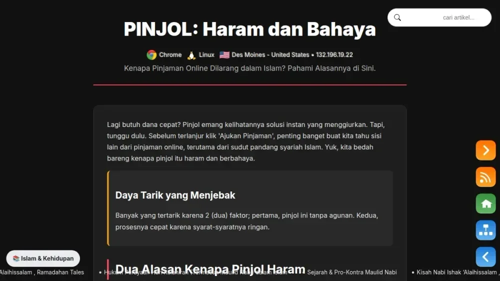 Hukum Pinjaman Online (PINJOL) dalam Islam: Haram dan Bahaya