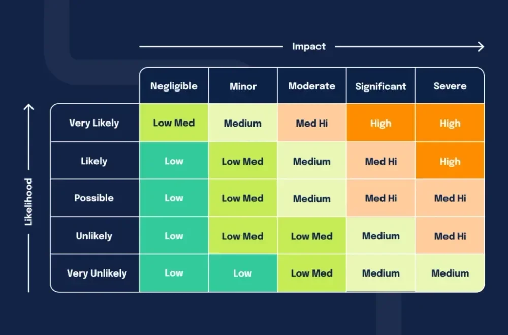 Contoh risk matrix umum