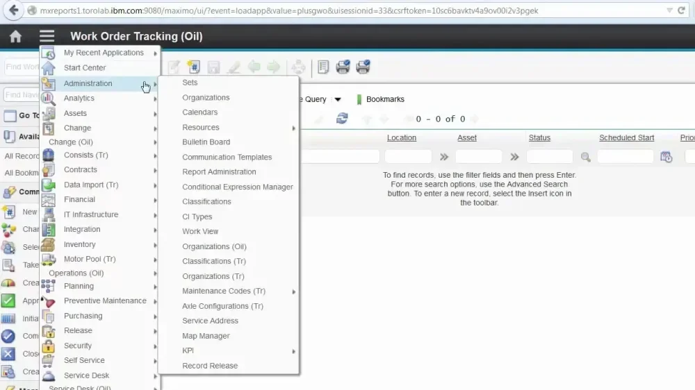 IBM Maximo untuk Oil & Gas