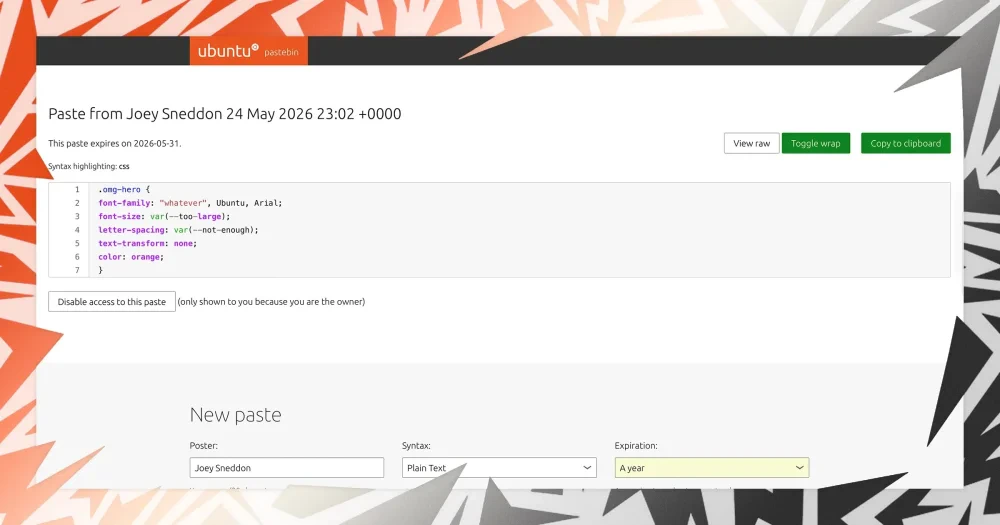 Canonical tutup Ubuntu Pastebin